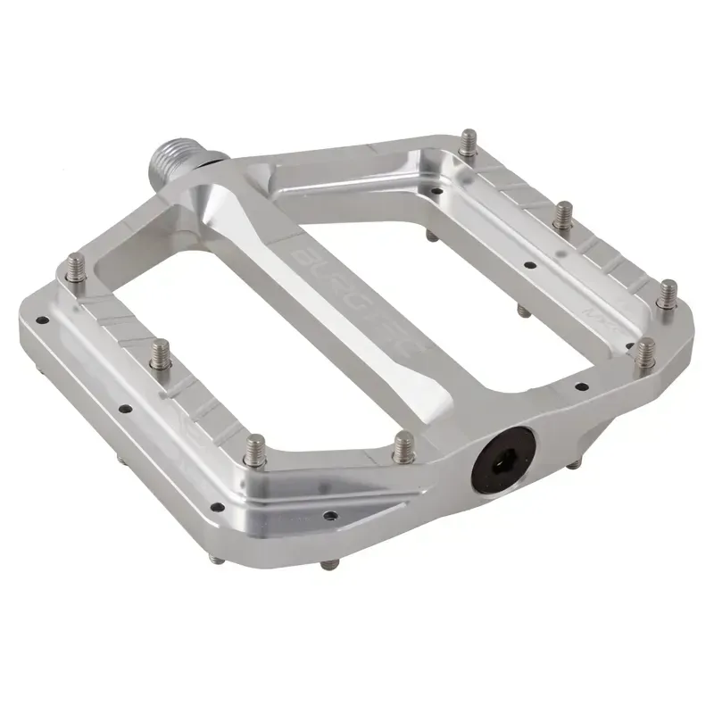 Burgtec Penthouse MK5 Pedals CrMo In Rhodium Silver