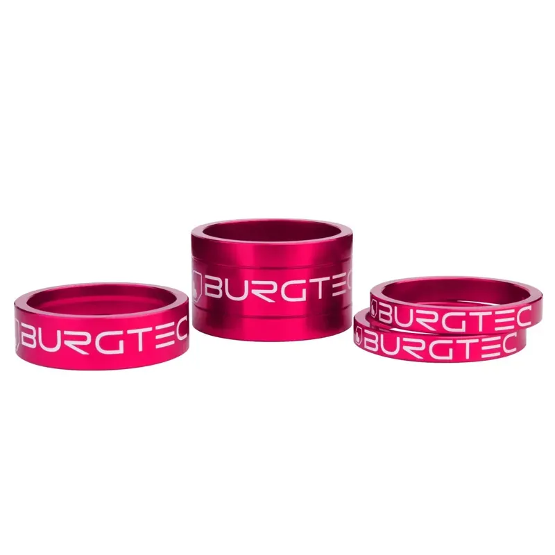 Burgtec Stem Spacer Kit in Toxic Barbie Pink