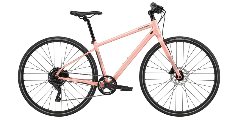 2021 Cannondale Quick Disc 4 Womens Hybrid Bike in Pink