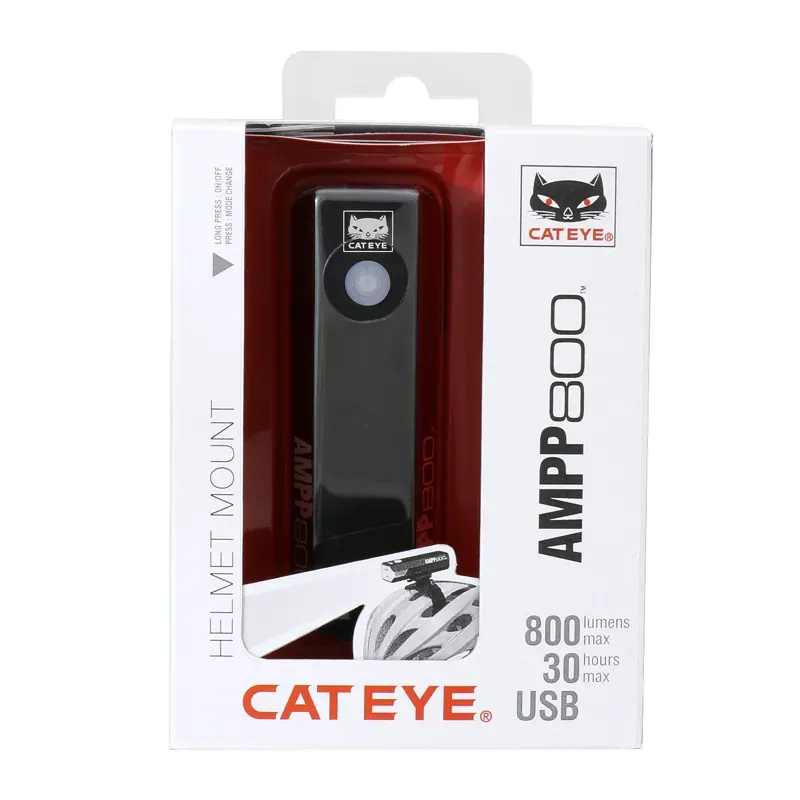 Cateye Ampp 800 with Helmet Mount Kit