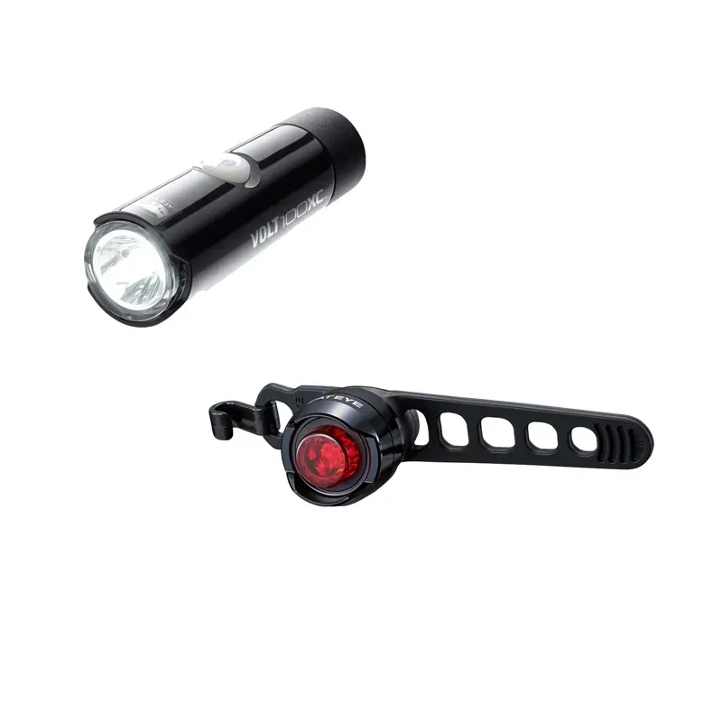 Cateye Volt 100xc Orb Battery Light Set