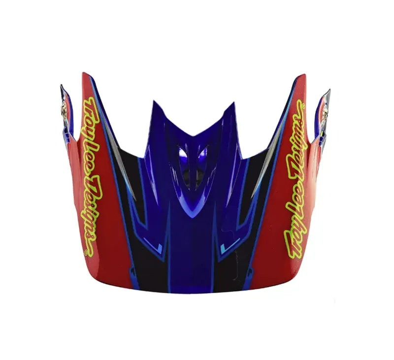 Troy Lee Designs D3 Helmet Replacement Visor in Cadence Yellow/Red
