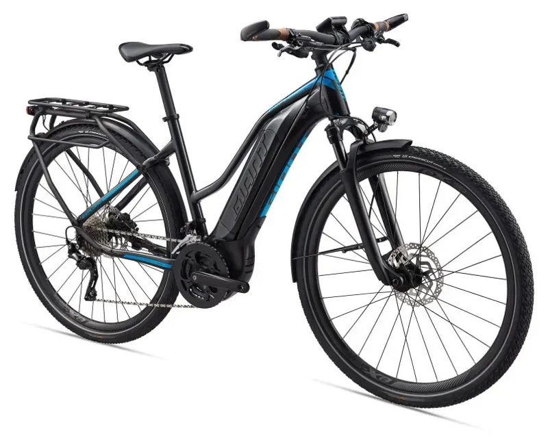 2020 Giant Explore E+ 1 Womens Electric Hybrid Bike in Black-1