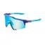 100% Speedcraft Mirror Blue Topaz Lens Sunglasses in Into the Fade