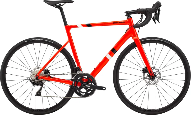 Cannondale CAAD13 Disc 105 Road Race Bike in Acid Red