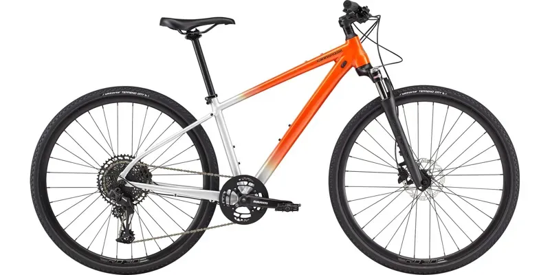 2021 Cannondale Quick CX 1 Womens Fitness Bike in Silver 