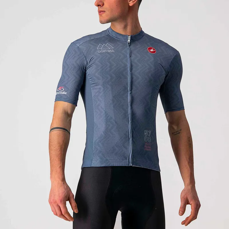 Castelli Cortina 6k Mens Jersey in Blue