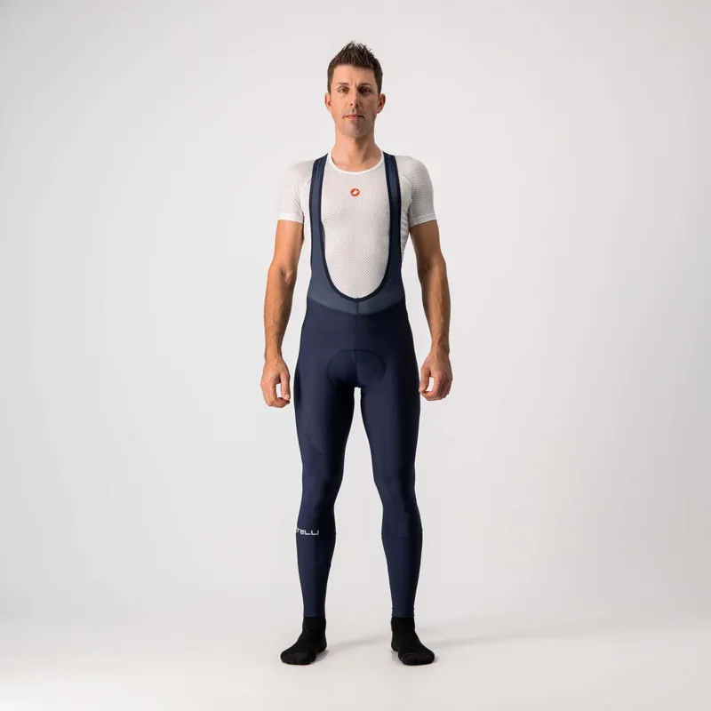 Castelli Entrata Mens Bibtights in Blue