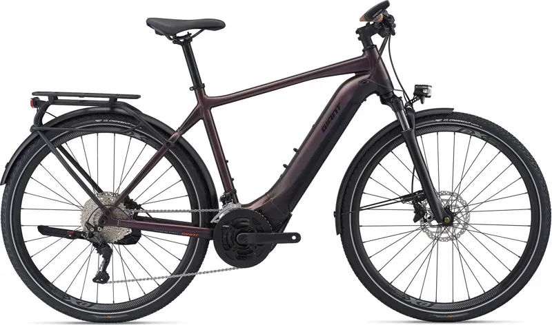 2021 Giant Explore E+ 1 Pro Electric Bike in Purple