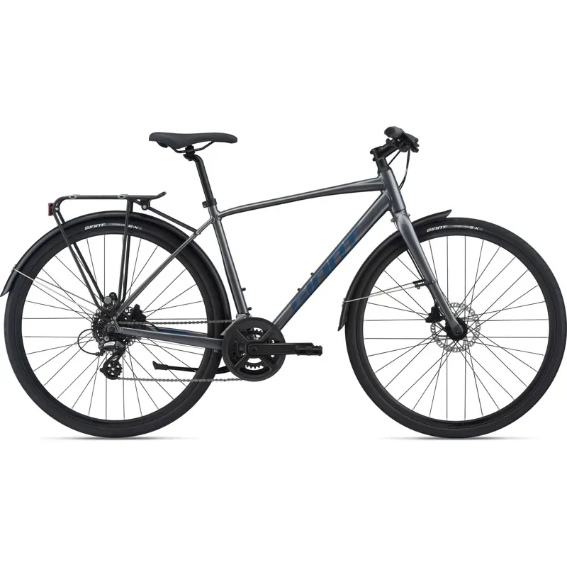 Giant Escape 2 City Disc Hybrid Bike in Charcoal