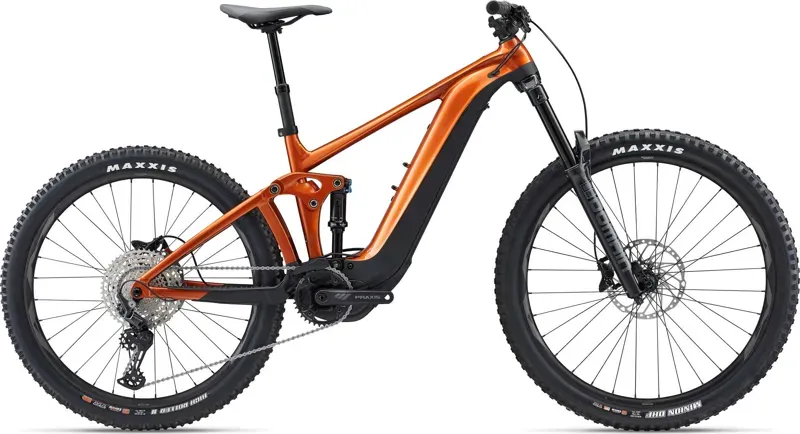 Giant Reign E+ 3 MX Pro eMountain Bike in Amber Glow/Black