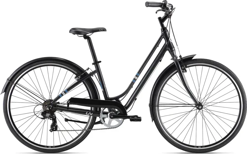 2021 Liv Flourish 3 Hybrid Bike in Black-8