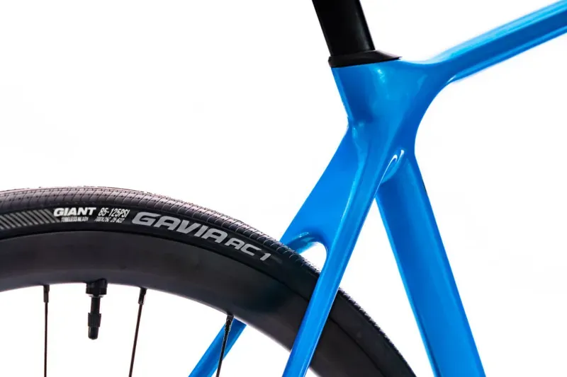 2020 Giant TCR Advanced 1 Disc Compact Carbon Road Bike in Blue-3