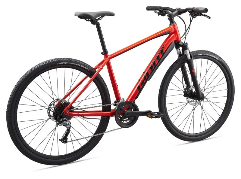 2020 Giant Roam 2 Disc Hybrid Bike in Red-6
