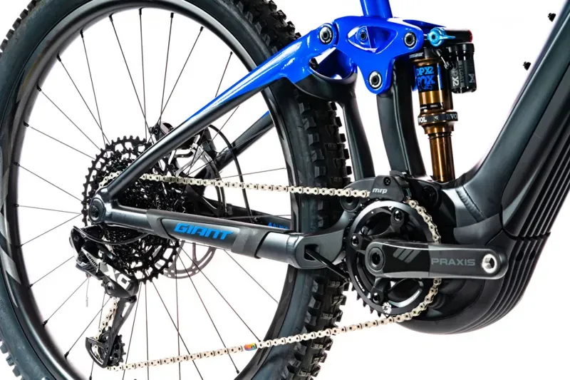 2020 Giant Trance E+ 0 Pro Electric FS Mountain Bike in Blue-5