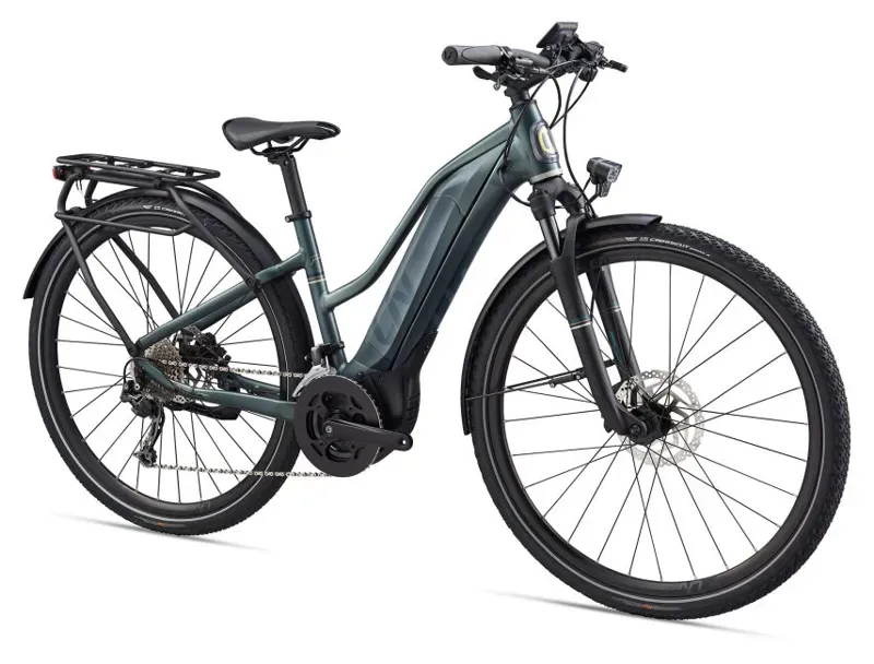 2020 Liv Amiti-E+ 2 Electric Hybrid Bike in Green-1
