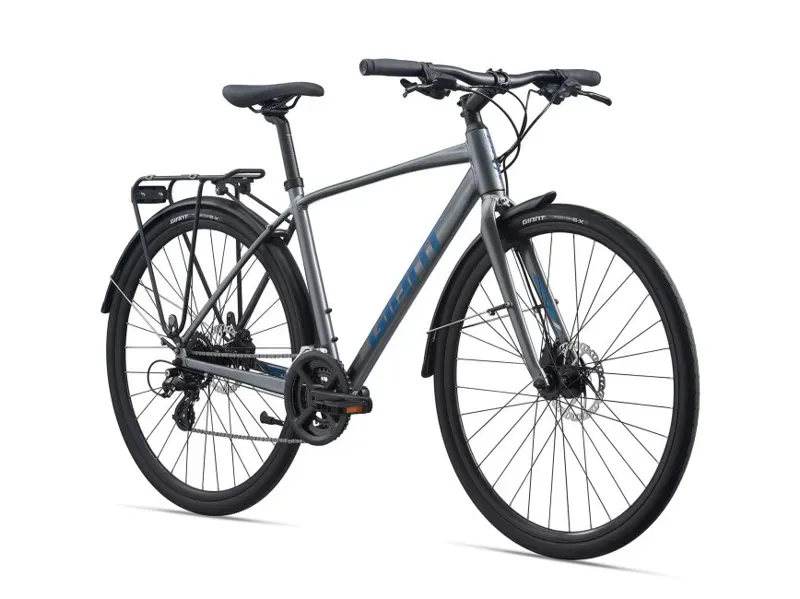 2021 Giant Escape 2 City Disc Hybrid Bike in Silver-8