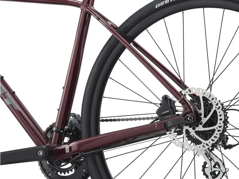 2021 Giant Escape 2 Disc Hybrid Bike in Red-11