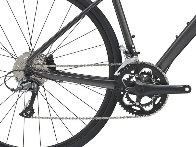 2021 Giant FastRoad SL 3 Disc Flat Bar Road Bike in Black-3