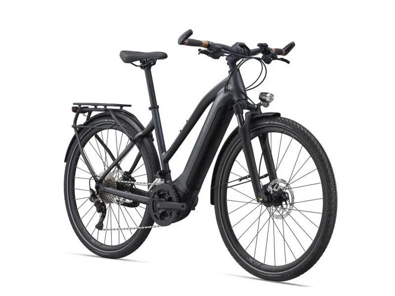 2021 Giant Explore E+ 1 Stagger Frame Electric Bike in Black-1