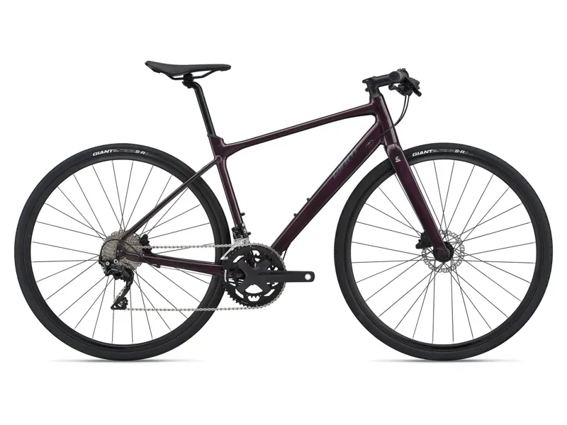 2021 Giant FastRoad SL 1 Disc Flat Bar Road Bike in Purple 