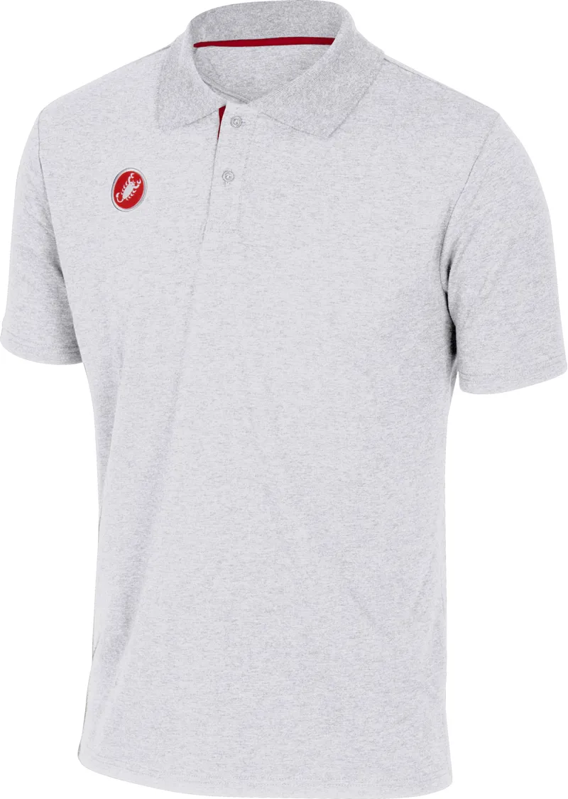 Castelli Race Day Mens Polo Shirt in White