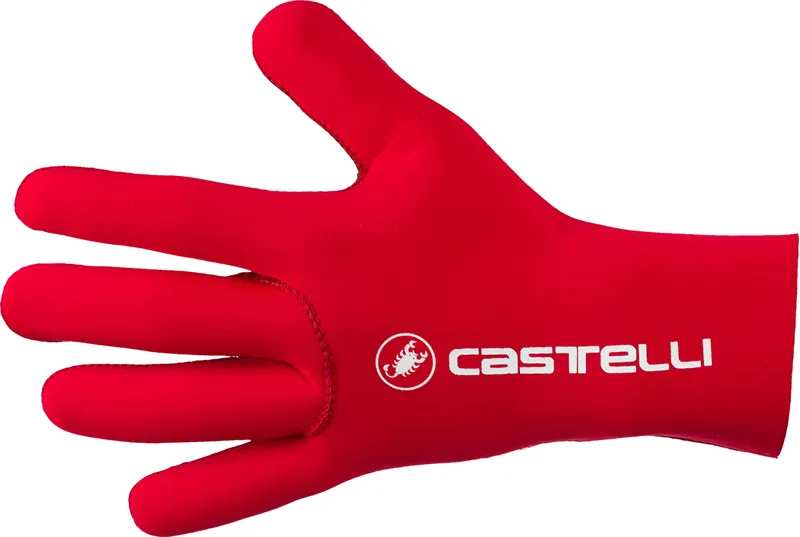 Castelli Diluvio C Gloves in Red