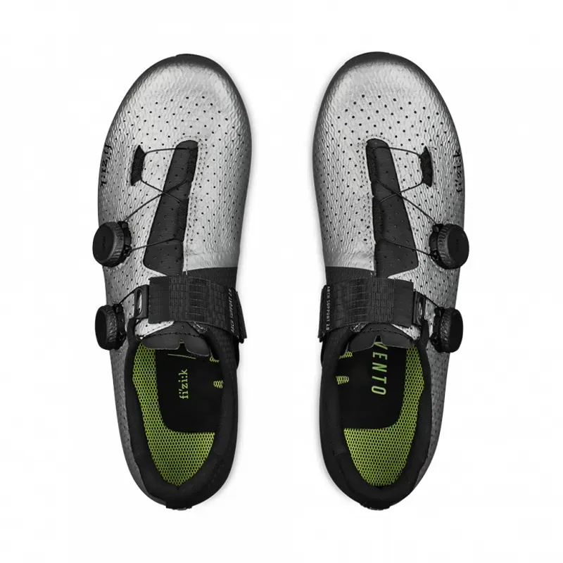 Fizik Vento Stabilita Carbon Road Shoes in Silver/Black