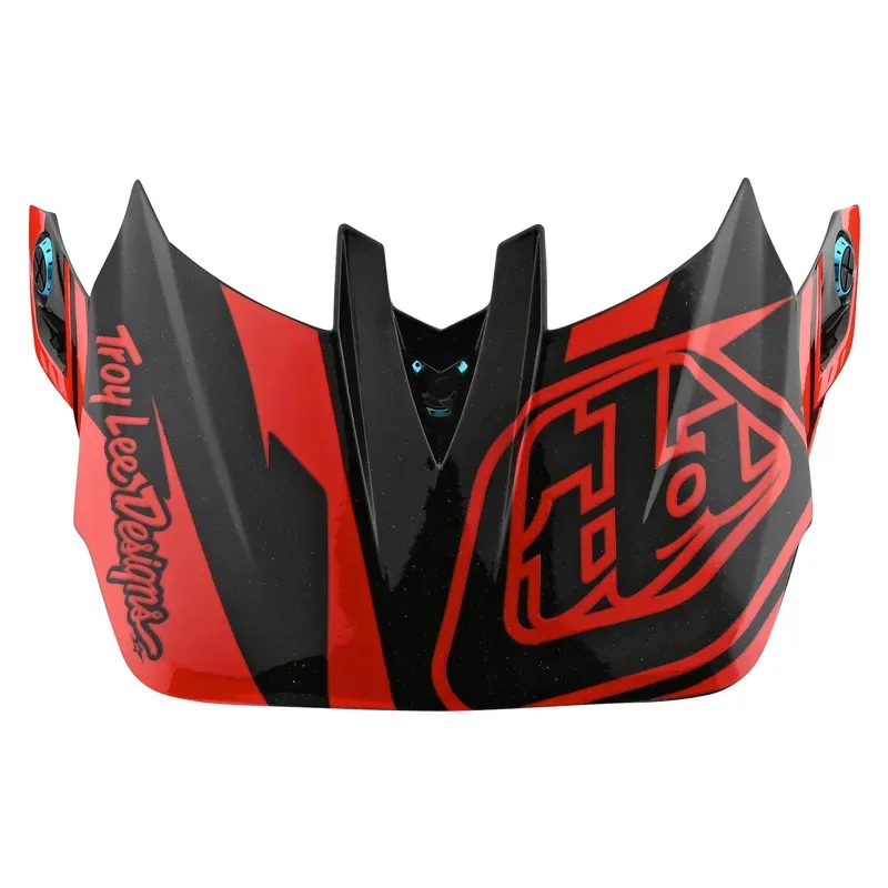 Troy Lee Designs D4 Helmet Replacement Slash Visor in Orange/Black