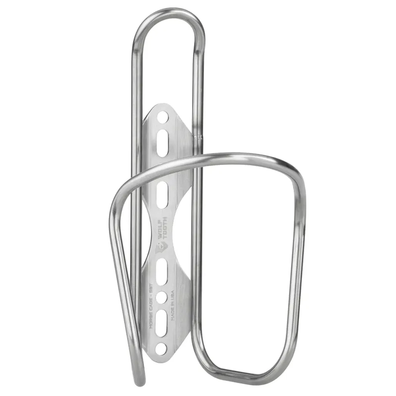 Wolf Tooth Stainless Morse Steel Bottle Cage in Silver