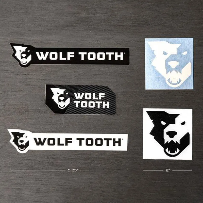 Wolf Tooth Decal 5 Pack In Black/White