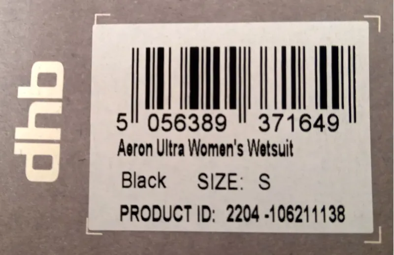 DHB Aeron Ultra Womens Wetsuit Size Small Black-2
