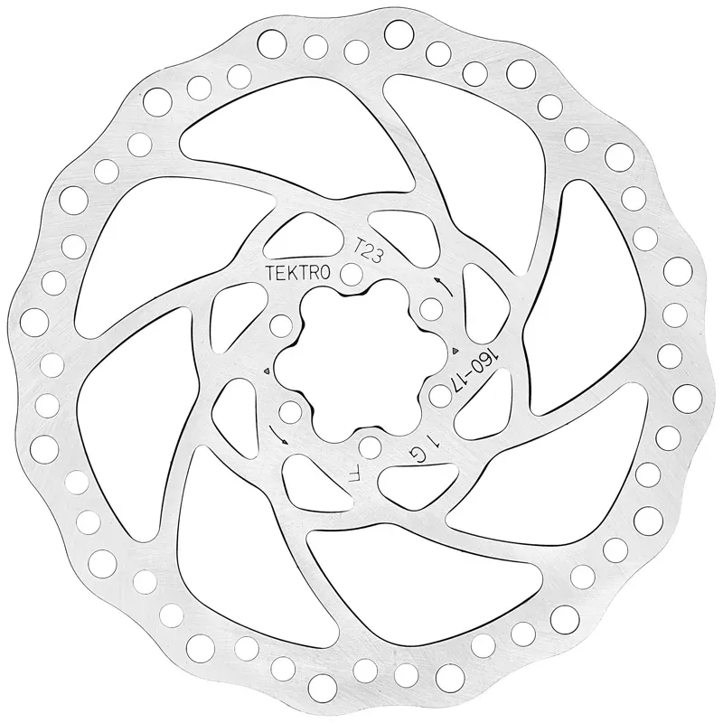 Tektro TR24 180mm Lyra Disc Rotor in Silver