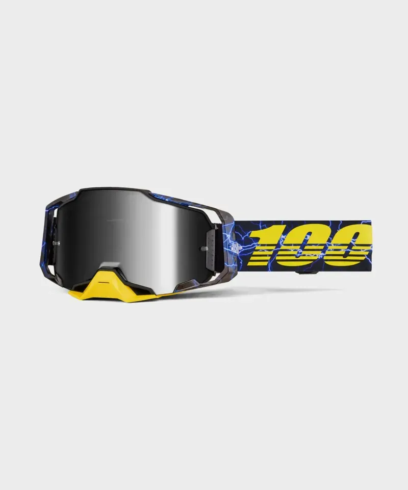 100% Armega Mirror Lens Goggles in Furious