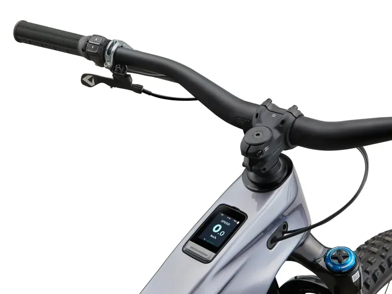Giant Reign Advanced E+ 1 Electric Mountain Bike in Mercury/Carbon Smoke-2