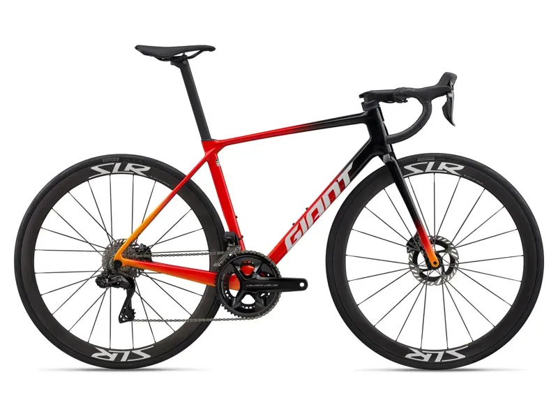 Giant TCR Advanced Pro Dura Ace Road Bike in Black/Rosso Corsa-9