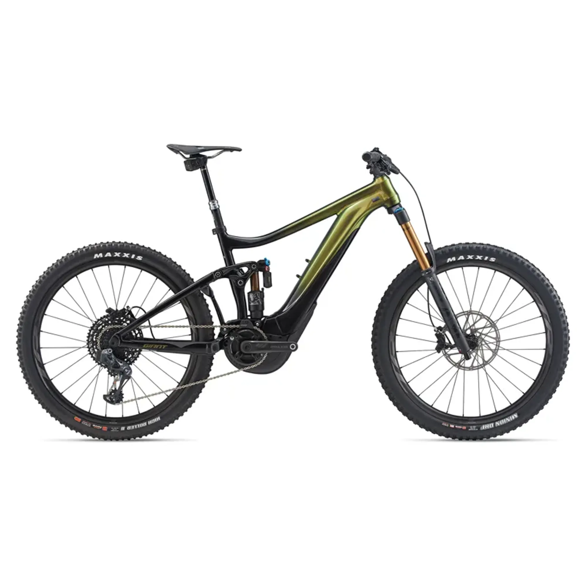 Giant Reign E+ Pro Electric Mountain Bike in Green