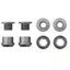 Wolf Tooth 4-pack X1 Chainring Nuts and Bolts in Grey