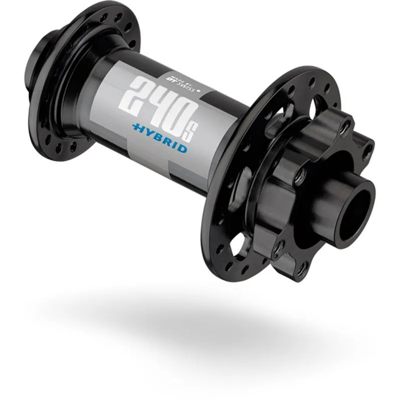 DT Swiss Hybrid 240s 32H 6 Bolt 100x15mm Front Hub in Black