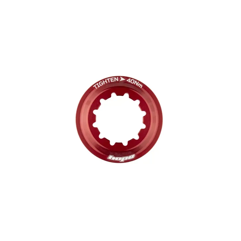 Hope Centre Lock Lockring in Red