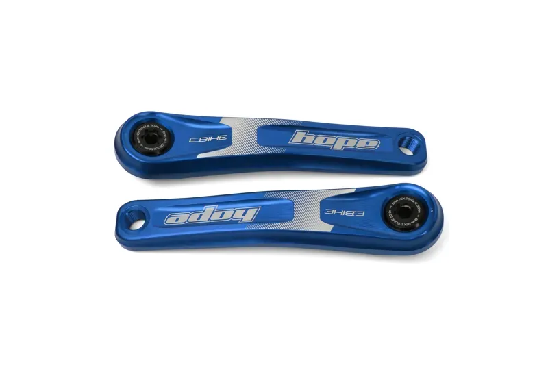 Hope E-Bike 155mm Crankset in Blue