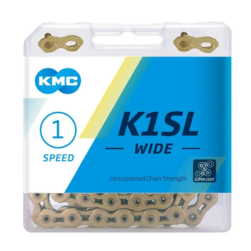 KMC K1SL Wide 100 Link Single Speed Chain in Silver
