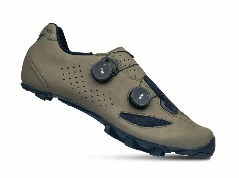 Lake MX239 Gravel Bike Shoes in Stone/Black Microfiber