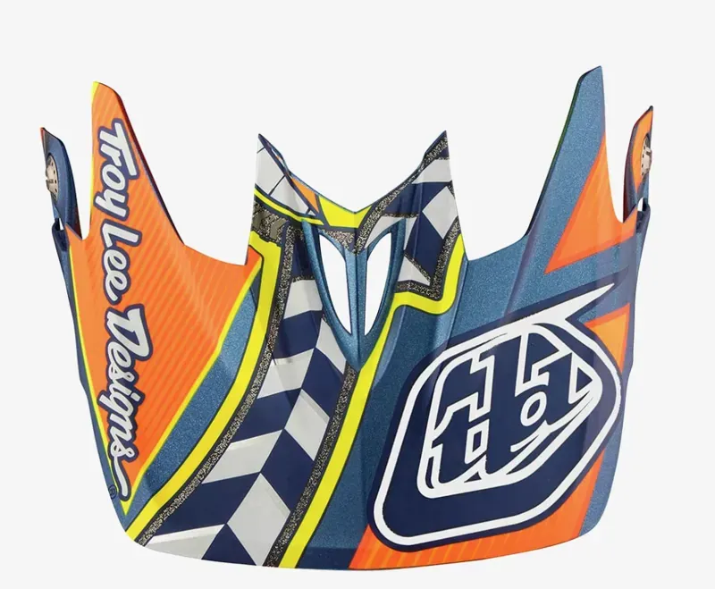 Troy Lee Designs D3 Helmet Replacement Visor in Longshot Orange