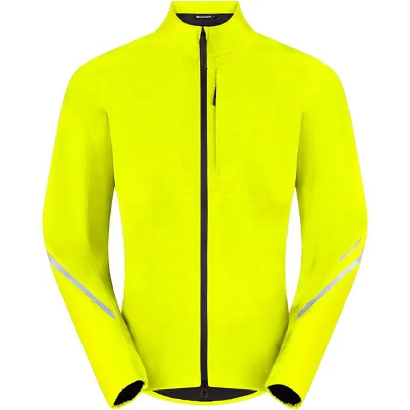 Madison Freewheel Men's Waterproof Jacket In HI-Viz Yellow