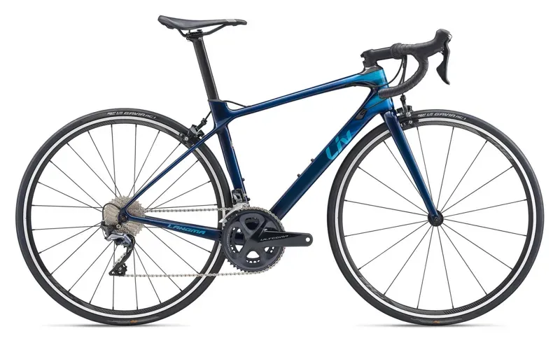 2020 Liv Langma Advanced 1 Carbon Road Race Bike in Blue