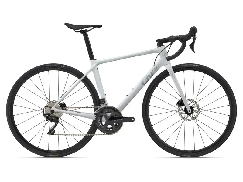 Liv Langma Advanced 2 Disc Road Bike In Unicorn White