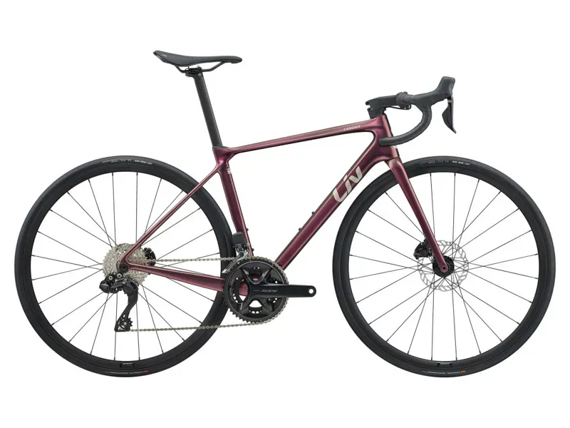 Liv Langma Advanced 1 Road Race Bike In Gloss Mechanic Rose-9