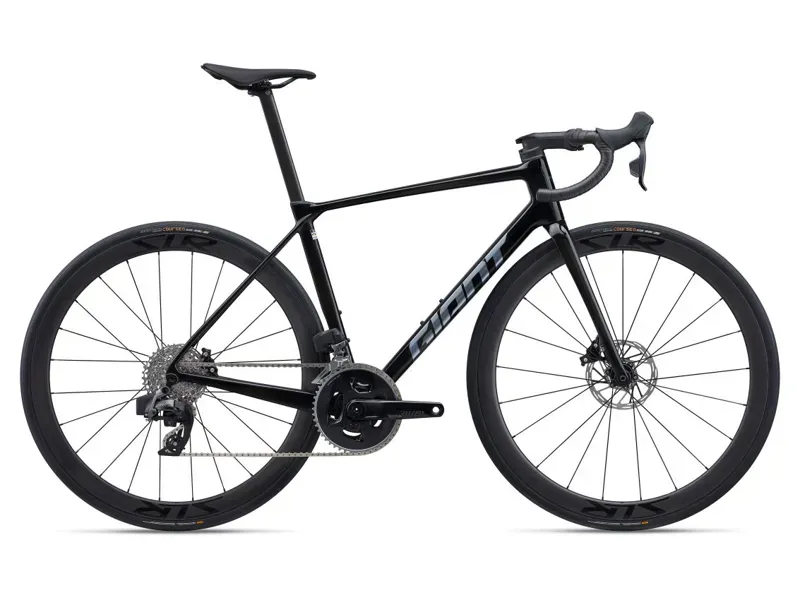 Giant TCR Advanced Pro 1-AXS Road Bike In Gloss Carbon/Polished Foil