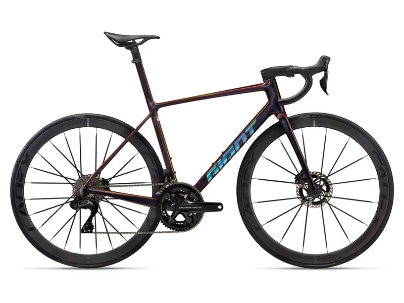 Giant TCR Advanced SL 0-DA Road Bike In Gloss Black Lava/Iris-9